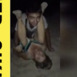 узбекчанин попался когда ебал русскую на пляже